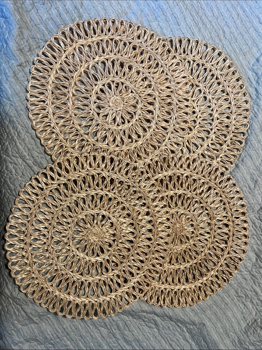 Serena & Lily Round Woven Placemats in Natural